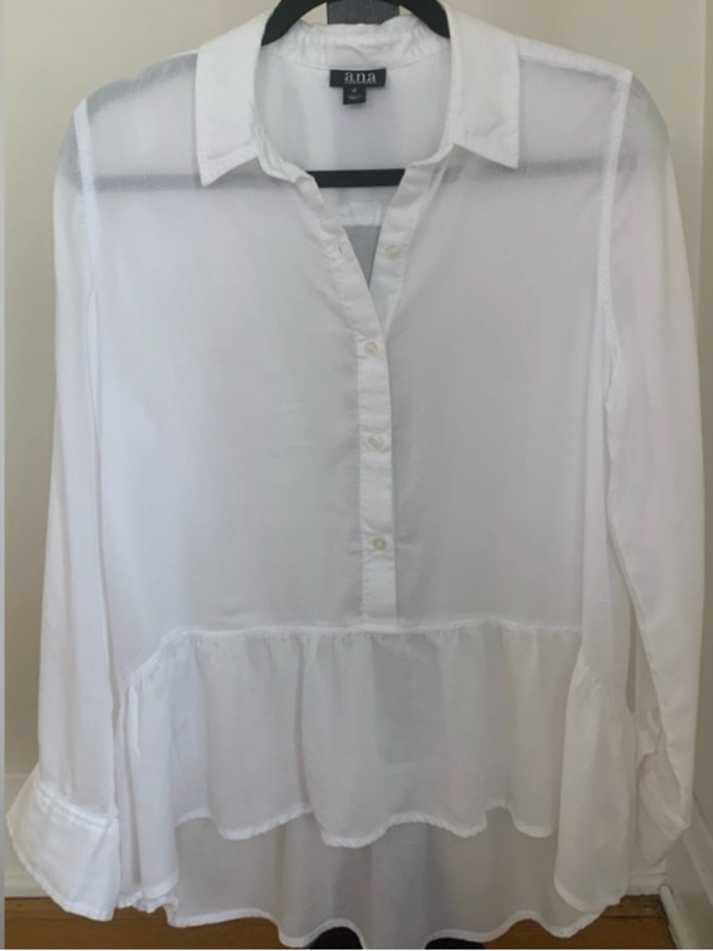 White Women’s Long Sleeve Blouse